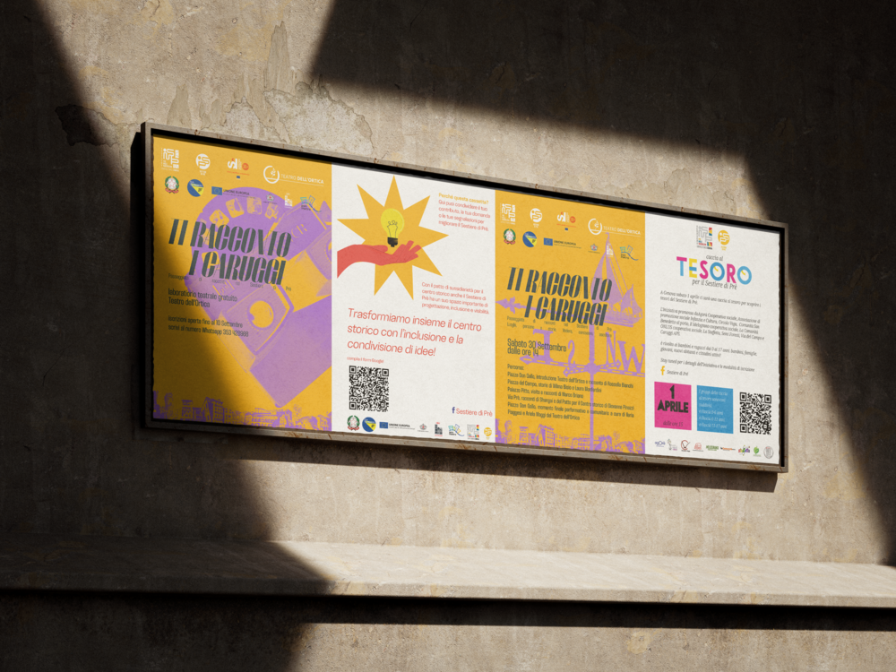manifesti eventi di sostiere di prè - progetto liguria lavoro