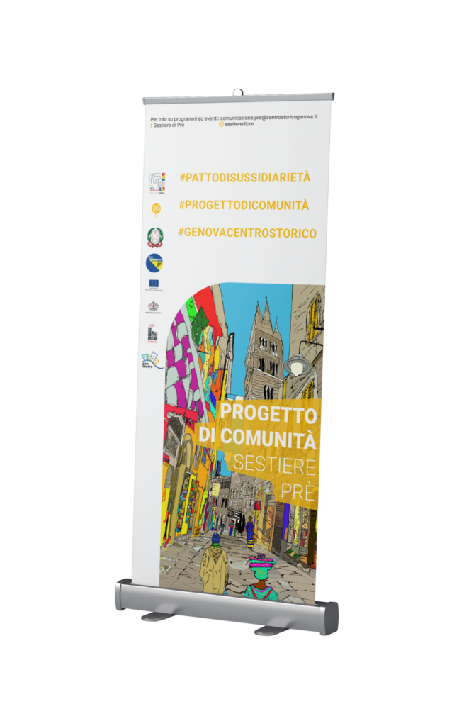 roll up per sestiere di prè - progetto liguria lavoro